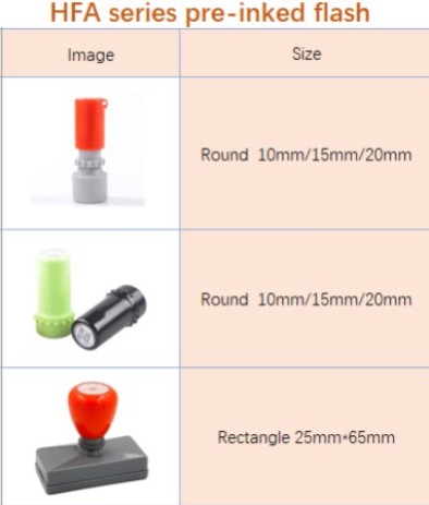 Hongtu HFA Pre-inked Flash Seal （10）