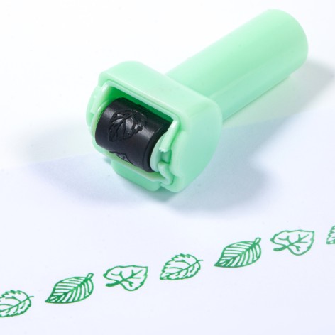 Pen Shape Wavy Curve Line Roller Stamp 1