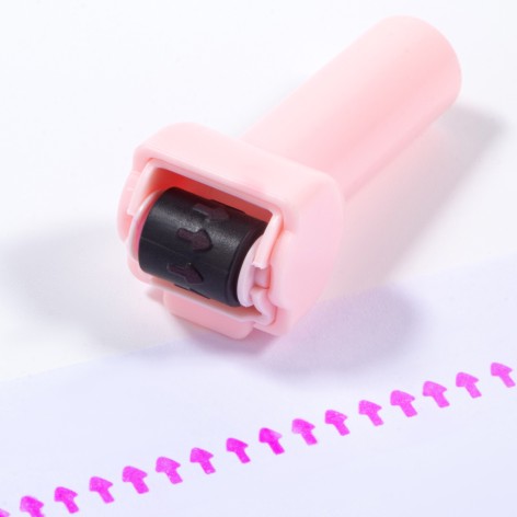 Pen Shape Wavy Curve Line Roller Stamp 2